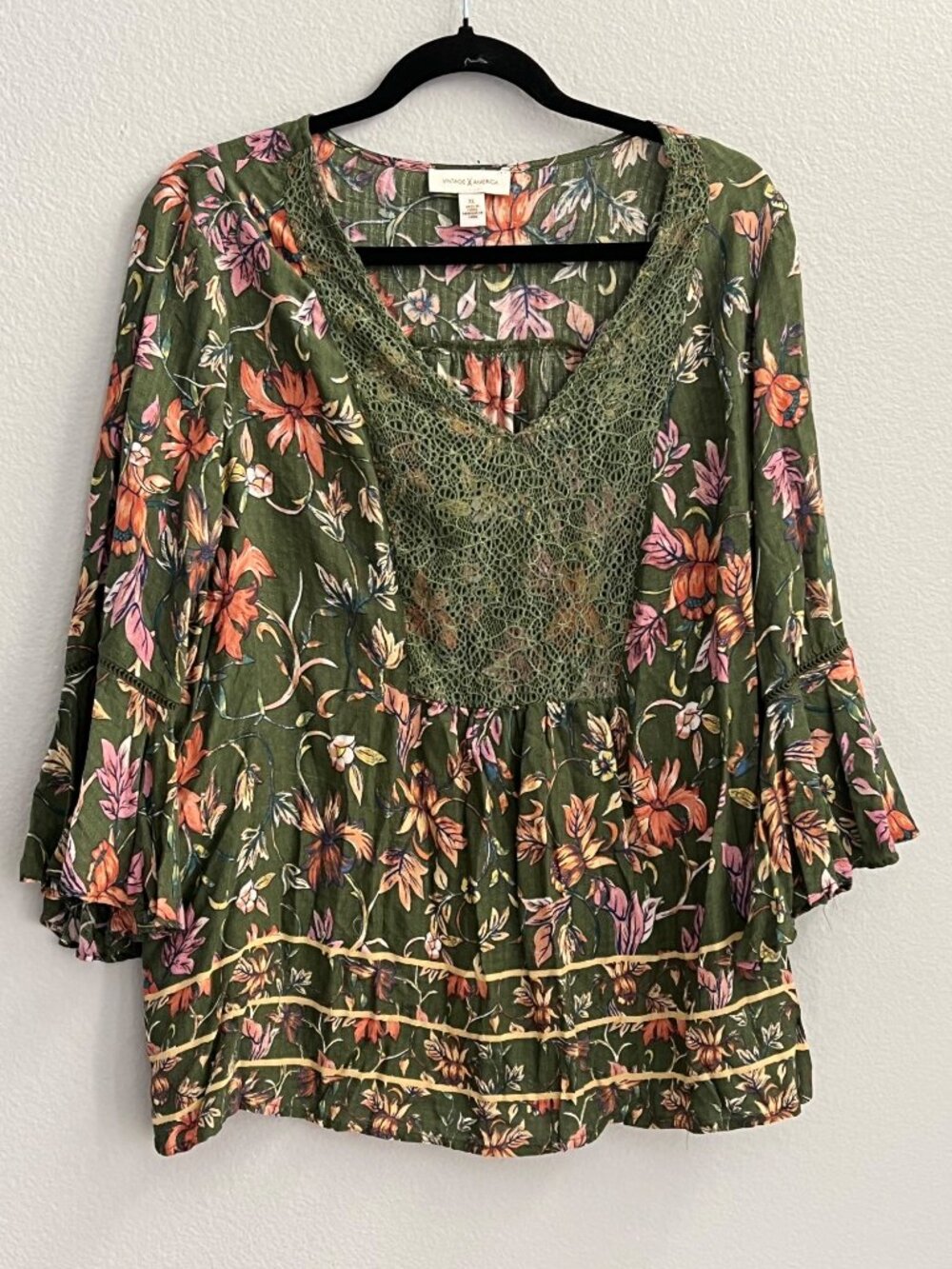 Vintage America Bohemian Shirt size XL